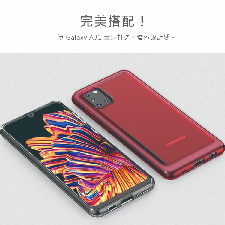 SAMSUNG Galaxy A31 TPU 原廠炫彩背蓋 (台灣公司貨)-細節圖3