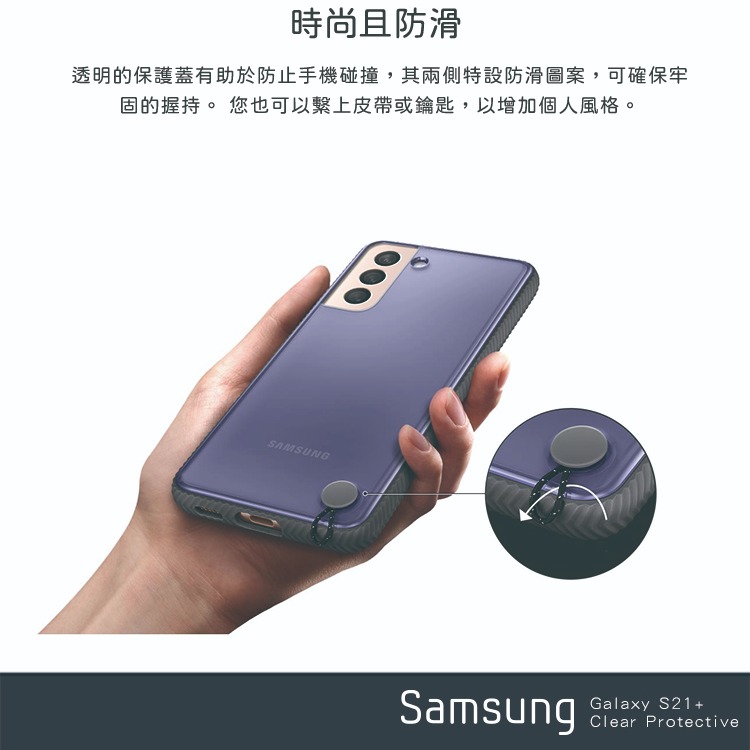SAMSUNG Galaxy S21+ 5G 原廠透明防撞背蓋(台灣公司貨)-細節圖5
