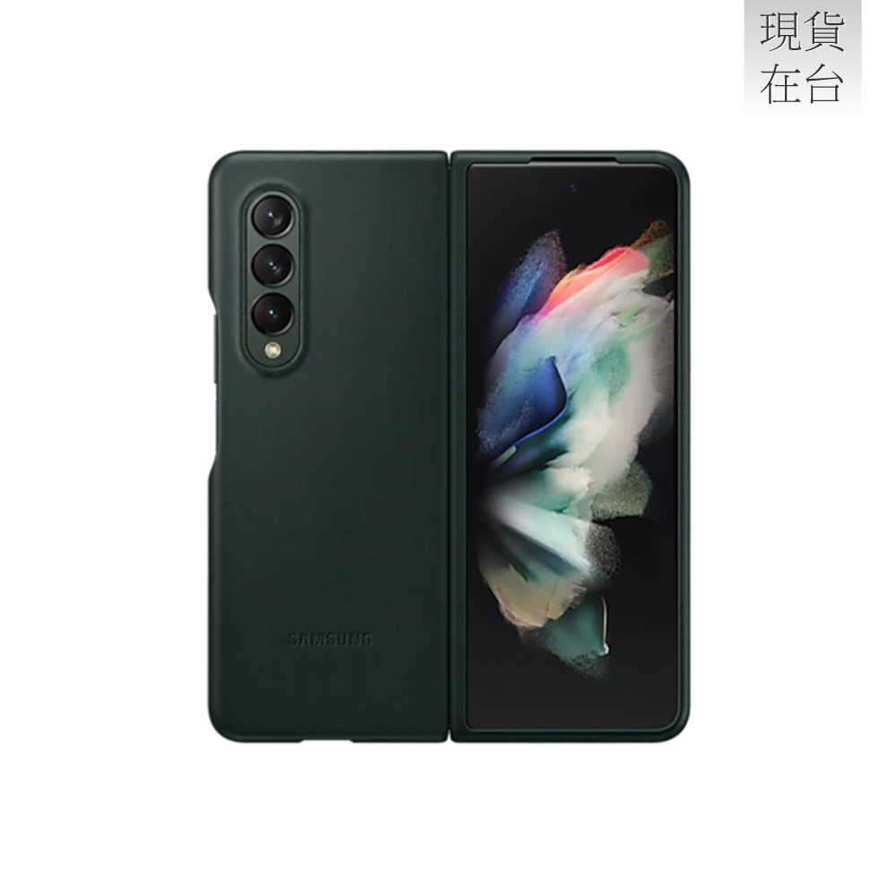 SAMSUNG Galaxy Z Fold3 5G 原廠皮革背蓋-細節圖4