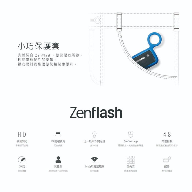 ASUS 華碩 原廠ZenFlash 氙氣閃光燈 (台灣代理商-盒裝)-細節圖9