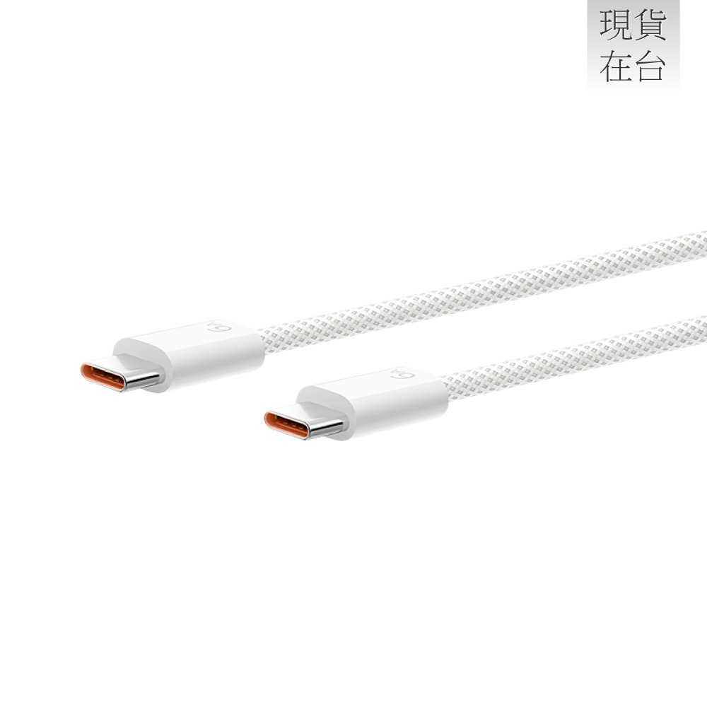 HUAWEI華為 原廠CC618 6A Type-C to Type-C 編織線 1.8m -白 (支援120W超快充)-細節圖6