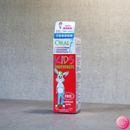 Oral7 口立淨7 酵素護理兒童牙膏組 50ml (水果口味)