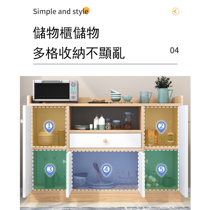 【台灣現貨 044】餐邊櫃 廚房置物櫃 廚房收納櫃 儲物櫃 收納櫃 玄關櫃 抽屜櫃 免運 可貨到付款-細節圖6