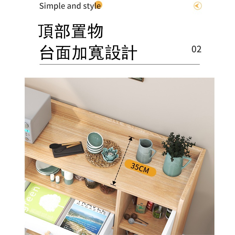 【台灣現貨 044】餐邊櫃 廚房置物櫃 廚房收納櫃 儲物櫃 收納櫃 玄關櫃 抽屜櫃 免運 可貨到付款-細節圖7