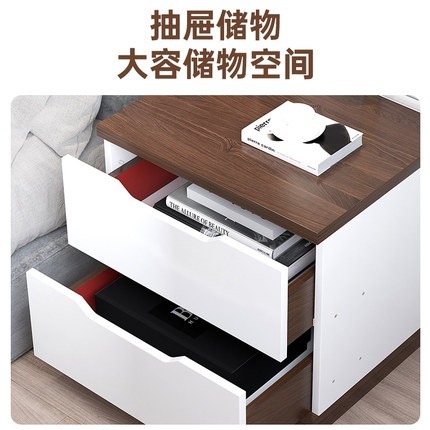 【台灣現貨 063】 床頭櫃  邊桌 三層抽屜櫃 床邊櫃 收納櫃 斗櫃 小櫃子 床邊桌  可貨到付款 免運-細節圖3