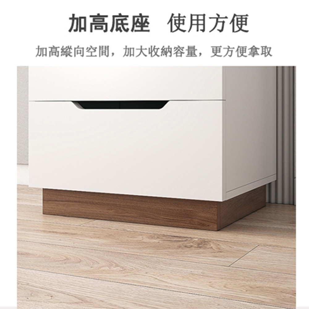【台灣現貨 063】 床頭櫃  邊桌 三層抽屜櫃 床邊櫃 收納櫃 斗櫃 小櫃子 床邊桌  可貨到付款 免運-細節圖5