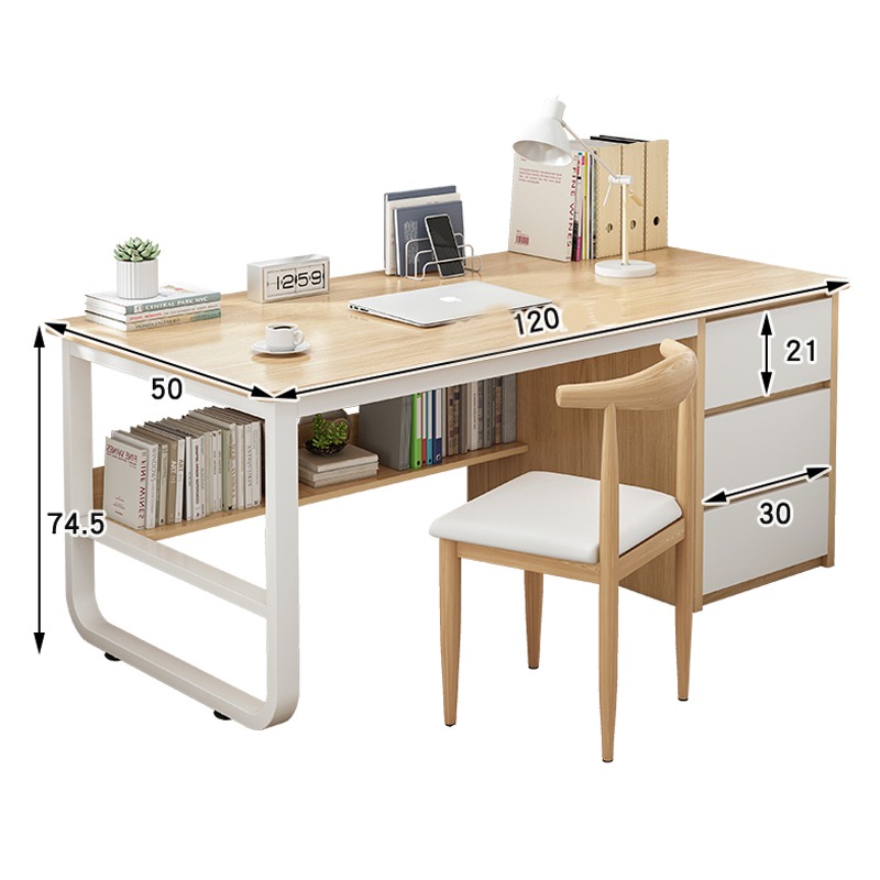 【E家工廠149】 書桌  電腦桌   工作桌 學習桌 組裝簡單 美觀大方 辦公桌 學生桌 長桌 書桌 電腦桌-細節圖7