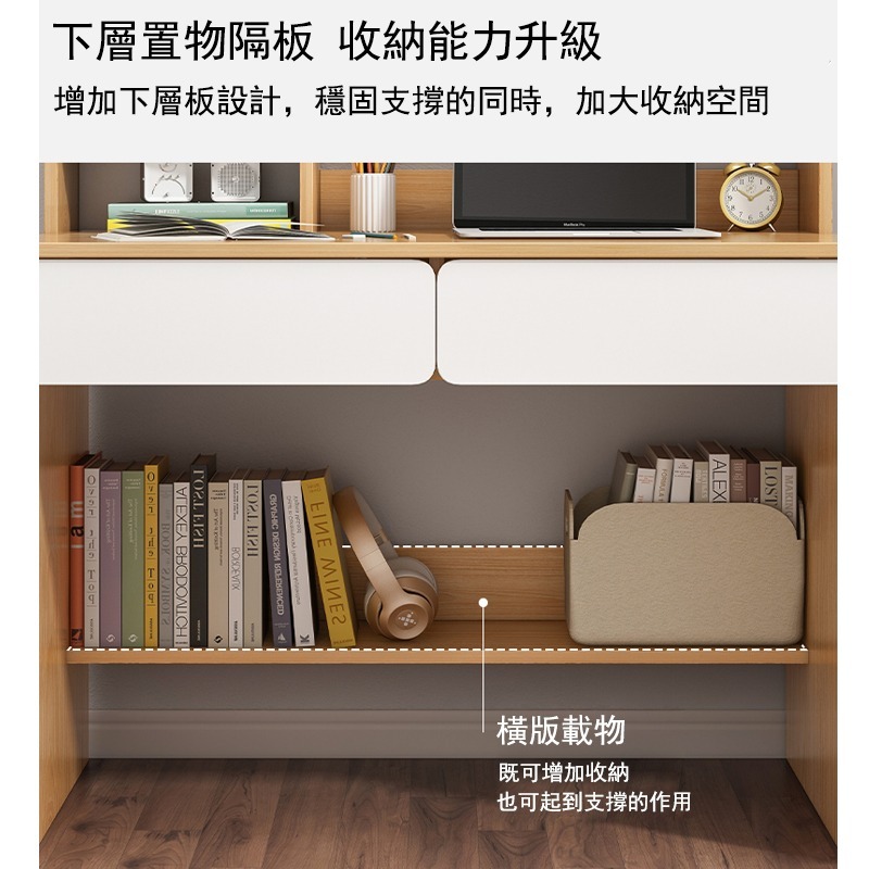 【台灣現貨 194】書桌  電腦桌  70CM工作桌 抽屜收納 DIY寫字桌 辦公桌 大桌面收納桌 免運  可貨到付款-細節圖2