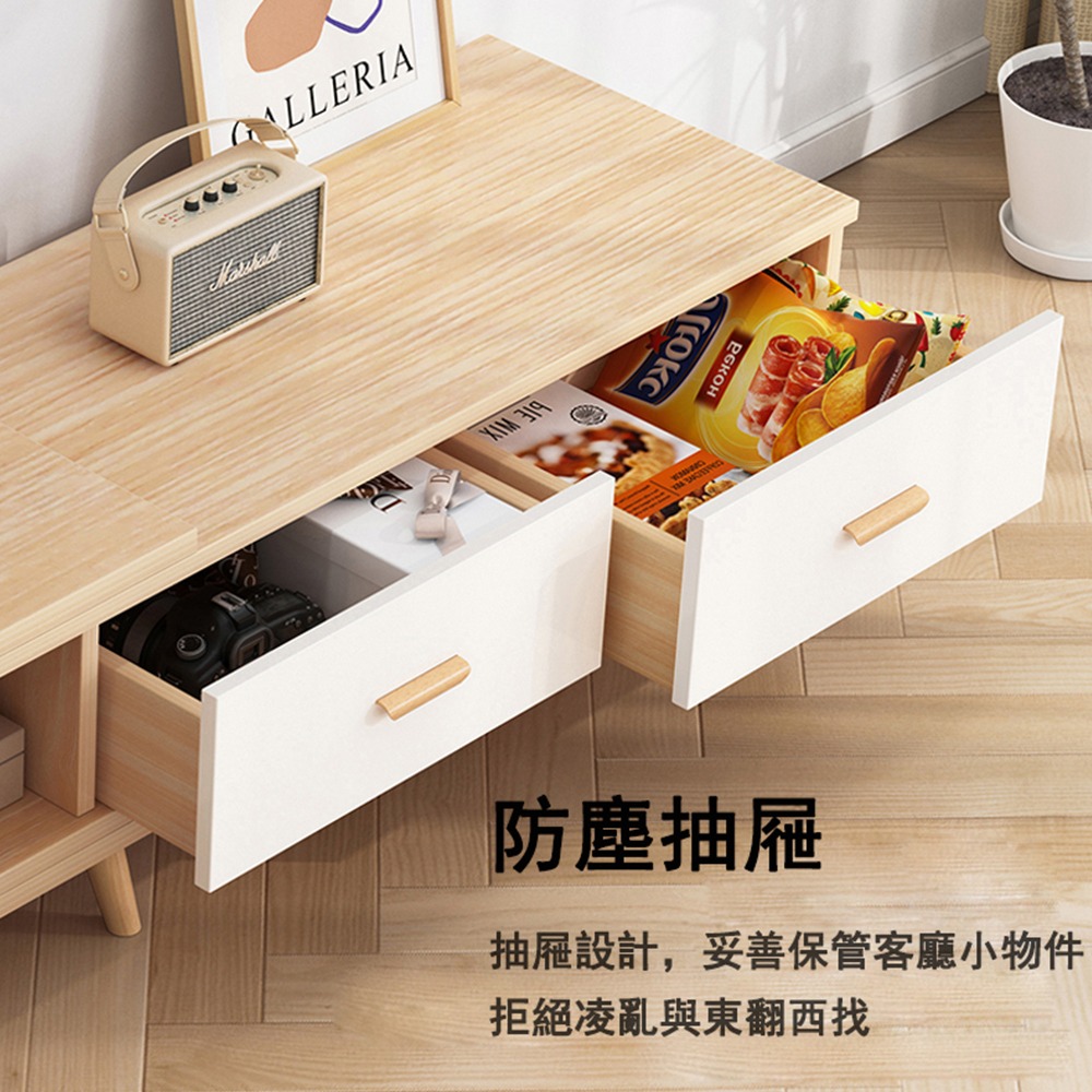 【台灣現貨 233】電視櫃 免運 伸縮電視櫃 客廳長櫃 客廳電視櫃 TV櫃 高腳電視櫃 免運 可貨到付款-細節圖5