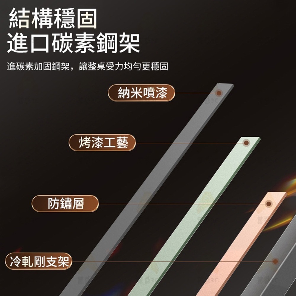 【台灣現貨 317】電競桌 電競桌椅 遊戲電競桌 電競書桌 電腦桌 書桌辦公桌 遊戲桌 免運 可貨到付款-細節圖6