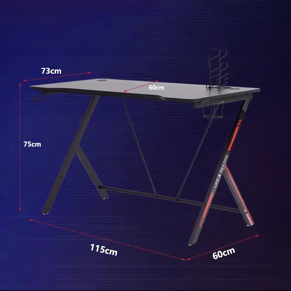 【台灣現貨 317】電競桌 電競桌椅 遊戲電競桌 電競書桌 電腦桌 書桌辦公桌 遊戲桌 免運 可貨到付款-細節圖10