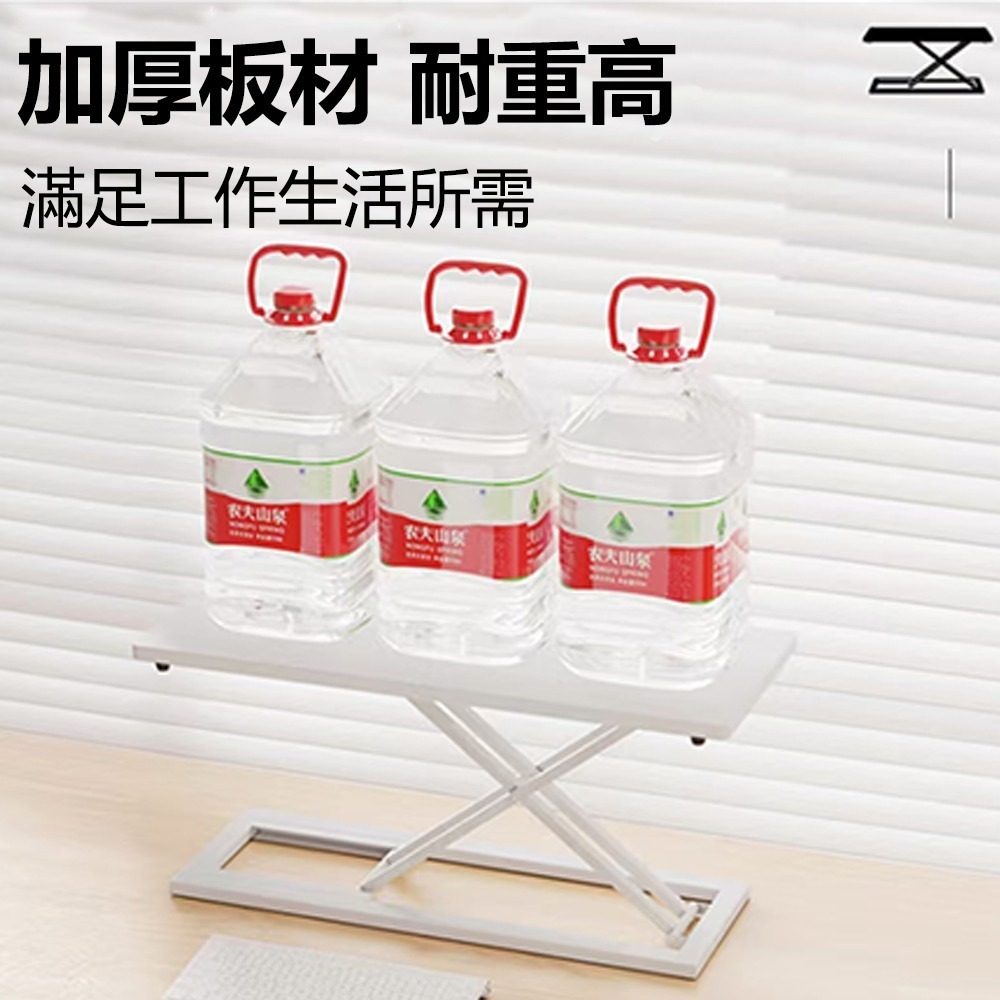 【台灣現貨 383】免組裝 桌上型電腦桌 無段式升降電腦桌 電腦增高架 站立式辦公電腦桌 工作桌 增高架 免運-細節圖4