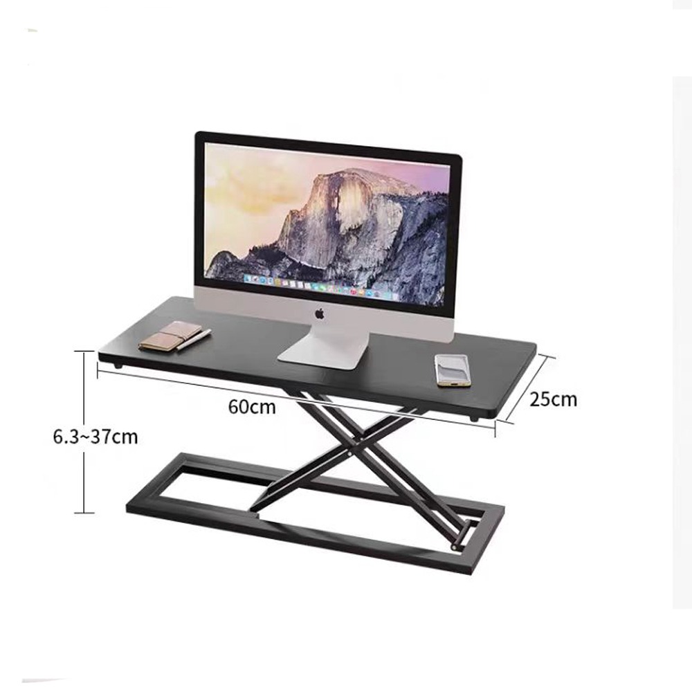 【台灣現貨 393】免組裝 桌上型電腦桌 無段式升降電腦桌 電腦增高架 站立式辦公電腦桌 工作桌 增高架 免運-細節圖9