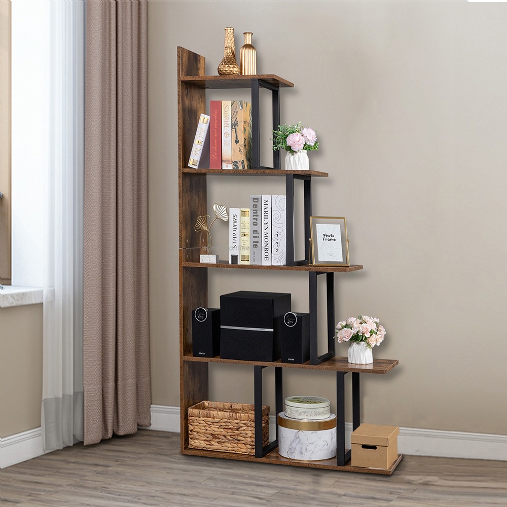 【E家工廠129】專供出口 書架 置物架 展示架 收納架 組裝簡單 客廳隔斷收納櫃 收納層架 多層收納架子  免運-細節圖2