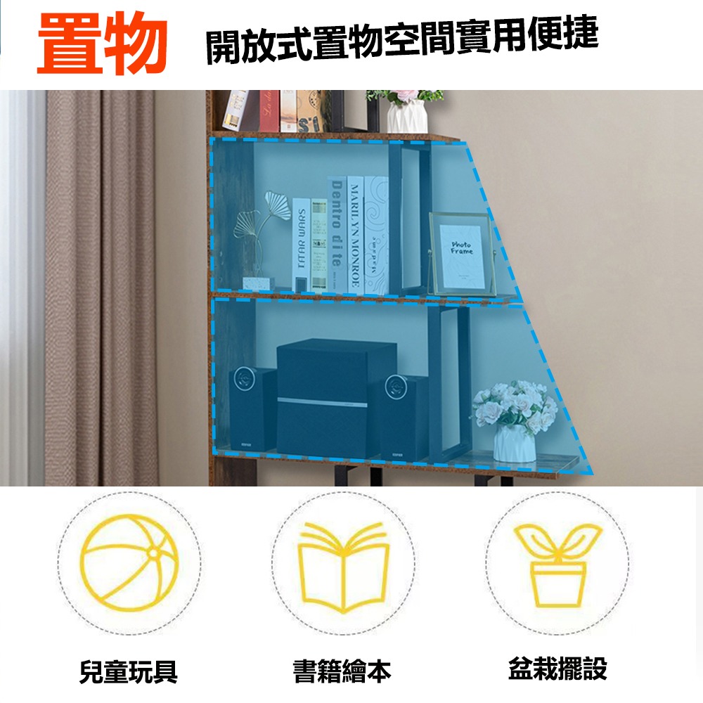 【E家工廠129】專供出口 書架 置物架 展示架 收納架 組裝簡單 客廳隔斷收納櫃 收納層架 多層收納架子  免運-細節圖5