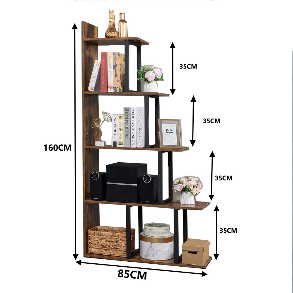 【E家工廠129】專供出口 書架 置物架 展示架 收納架 組裝簡單 客廳隔斷收納櫃 收納層架 多層收納架子  免運-細節圖11
