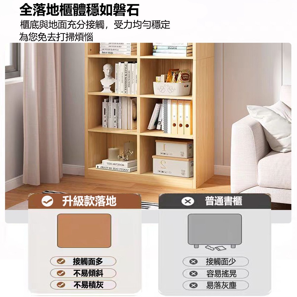 【台灣現貨 455】收納櫃 書櫃 書架 多層大容量收納櫃 櫥櫃 展示櫃 櫃子收納櫃 收納架 格子櫃 儲物櫃 可貨到付款-細節圖6