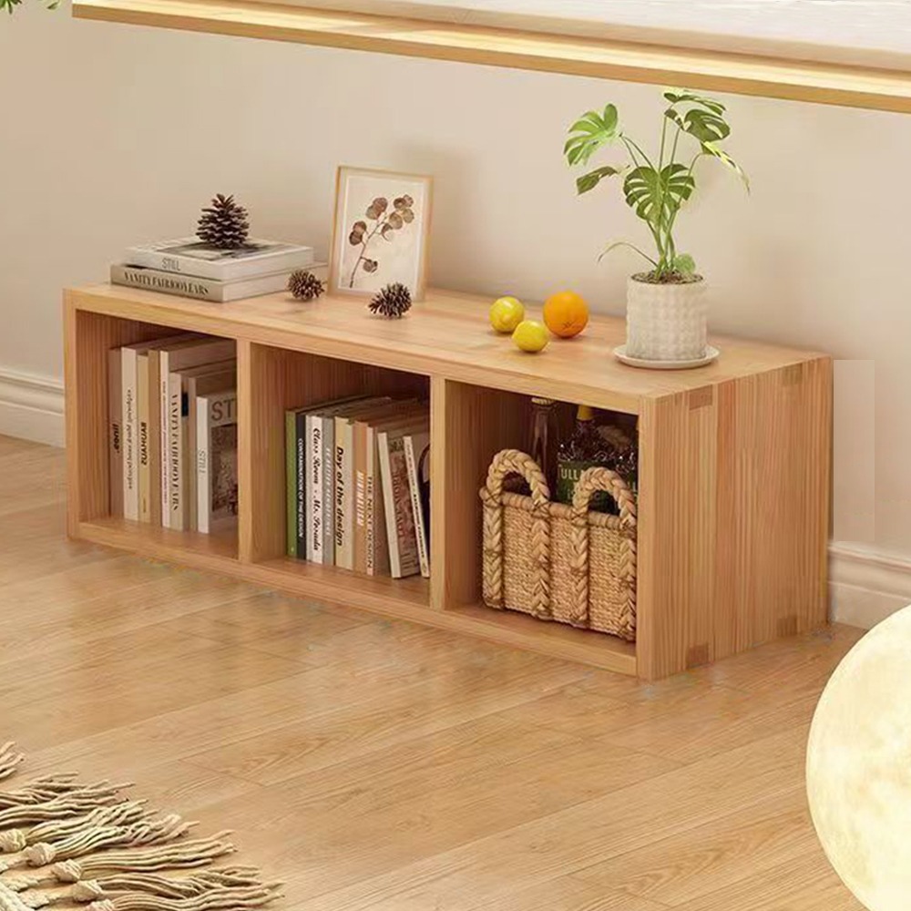 【E家工廠】全實木書櫃 書架 收納櫃 櫥櫃 展示櫃 櫃子 展示櫃 格子櫃 層架 儲物櫃 電視櫃 免運-細節圖3