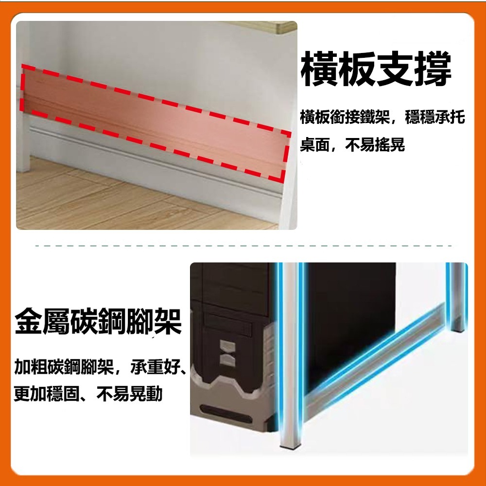 【台灣現貨 290】書桌 電腦桌 工作桌 120公分書桌  組裝簡單 桌子 長桌 學習桌 簡易書桌 書桌電腦桌 免運-細節圖7