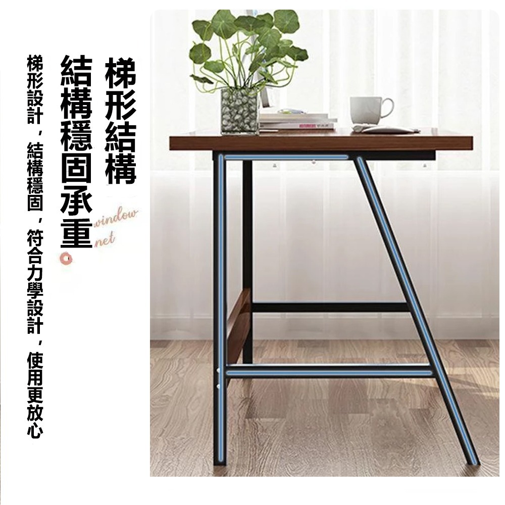 【台灣現貨 275】書桌 電腦桌 工作桌 120公分書桌  組裝簡單 桌子 長桌 學習桌 簡易書桌 免運 可貨到付款-細節圖4