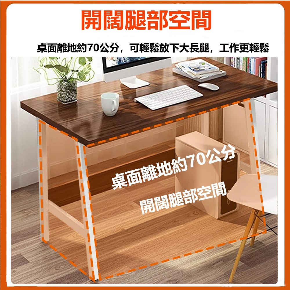 【台灣現貨 321】書桌 電腦桌 80公分書桌 工作桌 組裝簡單 桌子 長桌 學習桌 簡易書桌 書桌電腦桌 可貨到付款-細節圖5
