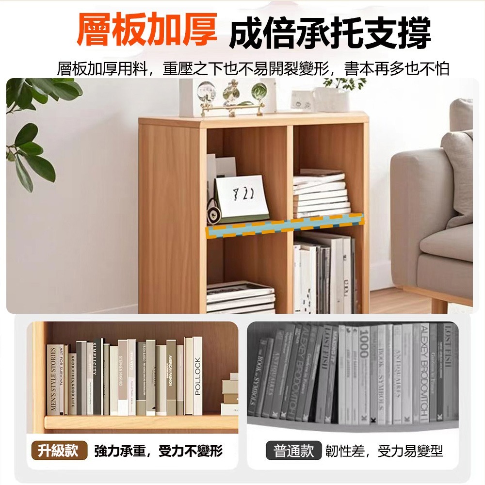 【台灣現貨 015】收納櫃 書櫃 書架 展示櫃 櫃子收納櫃 格子櫃 層架 儲物櫃 四格櫃 免運 可貨到付款-細節圖4