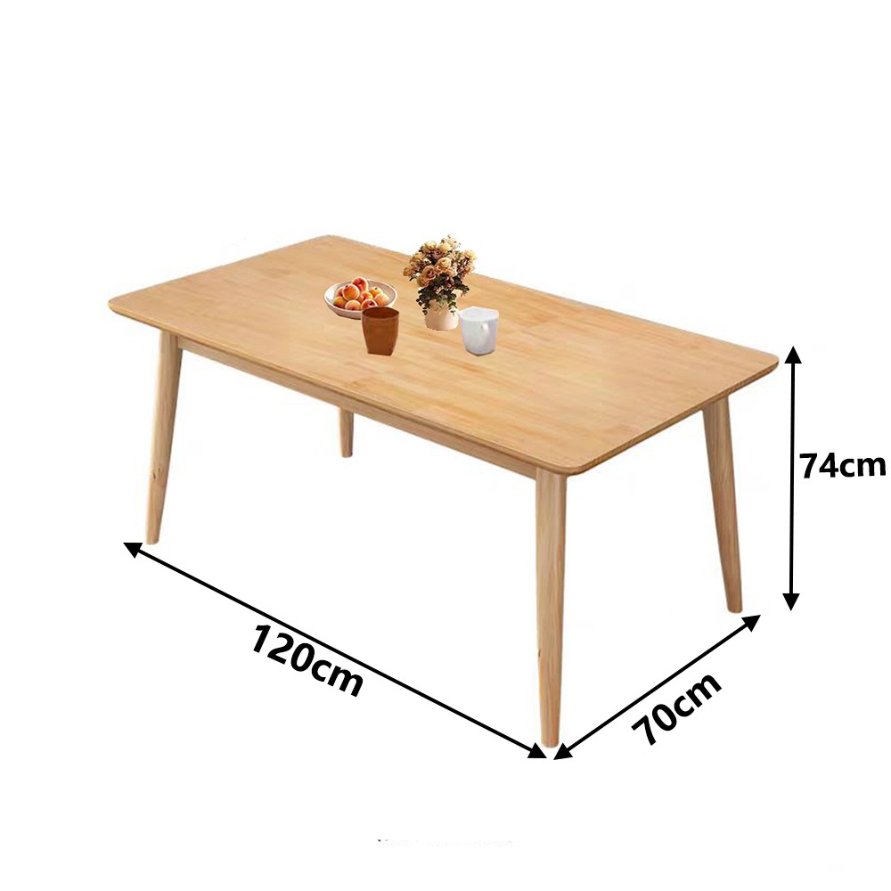 【台灣現貨 107】120公分實木餐桌 餐桌椅組合 餐桌 餐椅 餐桌椅 長方形餐桌 免運 可貨到付款-細節圖8