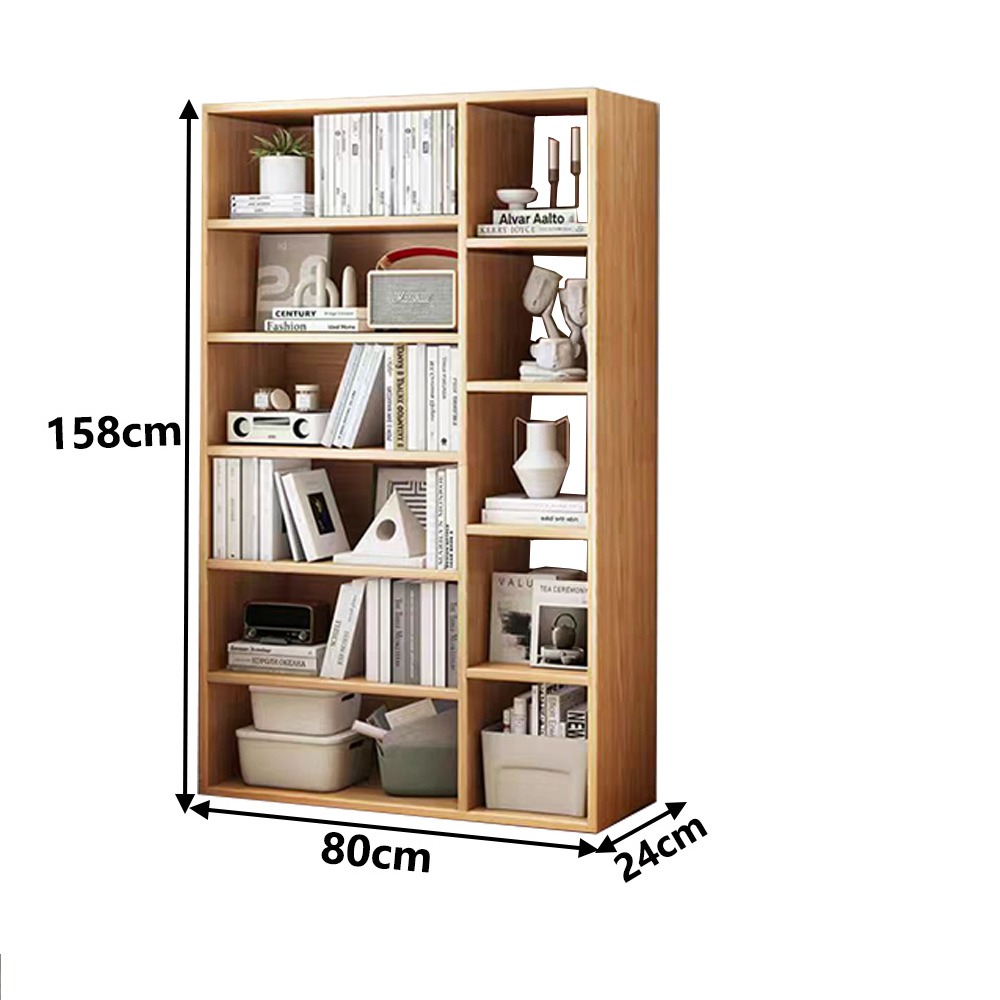 【台灣現貨 205】收納櫃 書櫃 書架 多層大容量收納櫃 櫥櫃 展示櫃 櫃子收納櫃 收納架 格子櫃 儲物櫃 可貨到付款-細節圖8