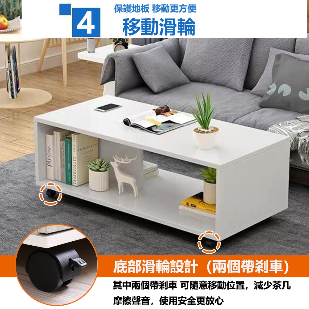 【台灣現貨 221】移動茶几 茶几桌 茶几 邊桌 收納茶几 咖啡桌 會客桌 茶几 免運  可貨到付款-細節圖6