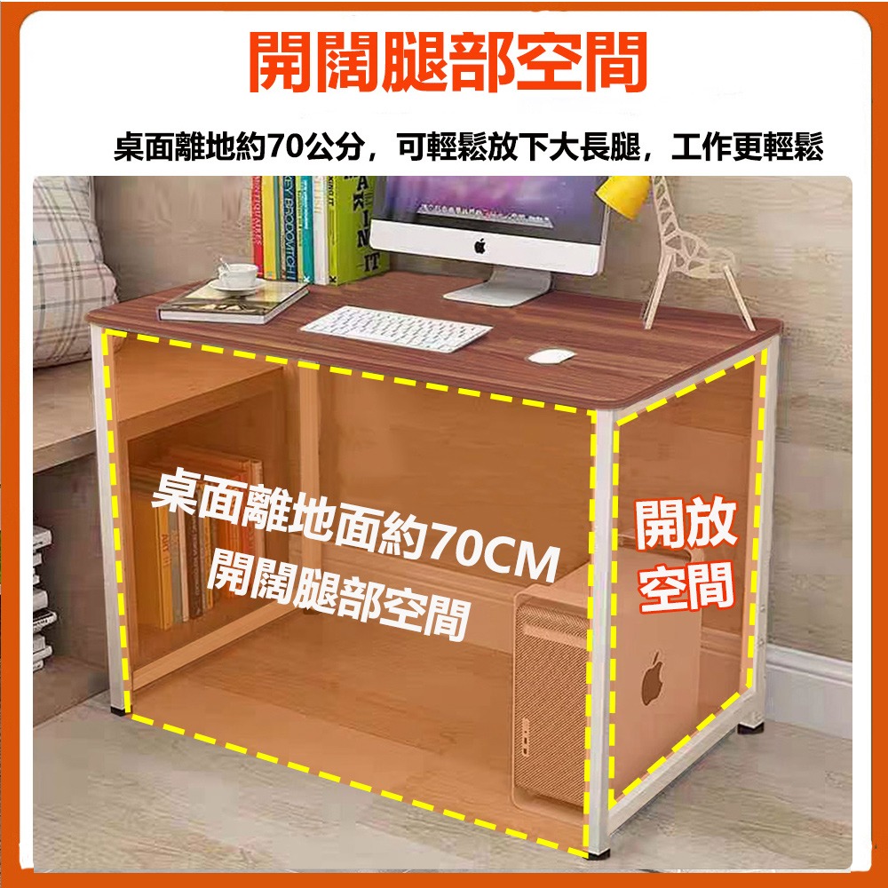 【台灣現貨 265】書桌 電腦桌 60公分書桌 工作桌 組裝簡單 桌子 長桌 學習桌 簡易書桌 免運 可貨到付款-細節圖3