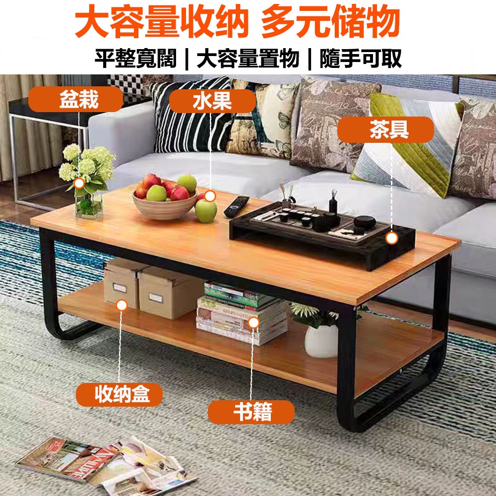 【台灣現貨 395】茶几 茶几桌 邊桌 收納茶几 客廳茶几 客廳桌 客廳收納 咖啡桌 會客桌 免運 可貨到付款-細節圖2