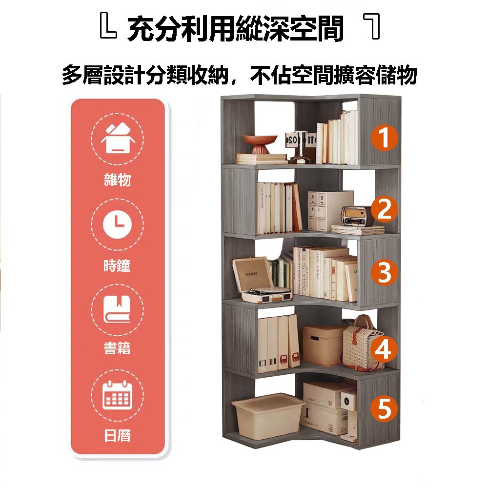 【E家工廠230】轉角櫃 書架 北歐書架 層架置物架  置物架 書櫃  收納櫃 創意書櫥 展示架 免運-細節圖7