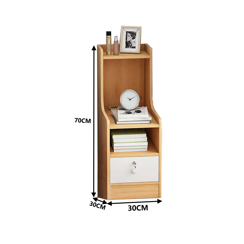 【E家工廠099】床頭櫃 床邊桌 抽屜櫃 置物架 收納床頭櫃 收納櫃 置物櫃 帶層架床頭櫃 臥室收納櫃 免運-細節圖10