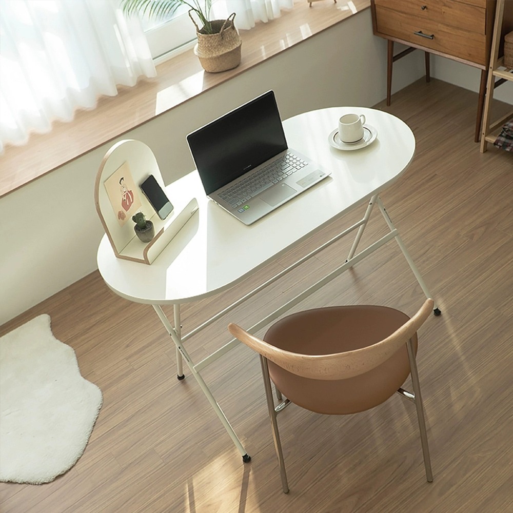 【E家工廠369】免組裝折疊桌 100公分折疊餐桌 打開即用 18MM加厚板材 咖啡桌 茶幾桌 免運-細節圖3