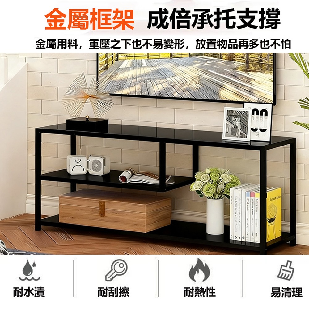 【E家工廠425】120CM電視櫃 電視櫃 三層電視櫃/ 客廳長櫃/收納櫃/TV櫃/高腳電視櫃 免運-細節圖7