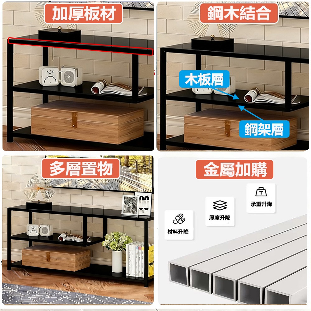 【E家工廠425】120CM電視櫃 電視櫃 三層電視櫃/ 客廳長櫃/收納櫃/TV櫃/高腳電視櫃 免運-細節圖9