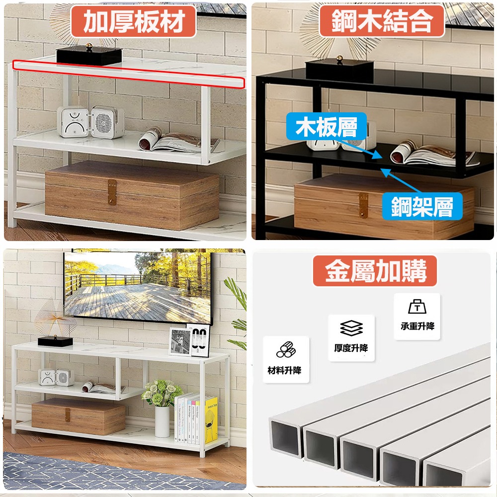 【E家工廠428】120CM電視櫃 電視櫃 三層電視櫃/ 客廳長櫃/收納櫃/TV櫃/高腳電視櫃 免運-細節圖9