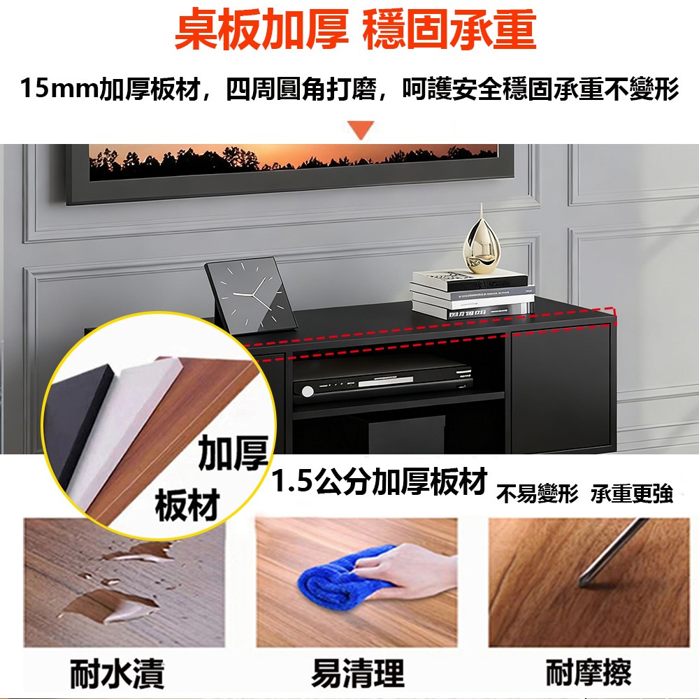 【E家工廠280】120CM電視櫃 電視櫃 兩門電視櫃/ 客廳長櫃/收納櫃/TV櫃/高腳電視櫃 免運-細節圖7