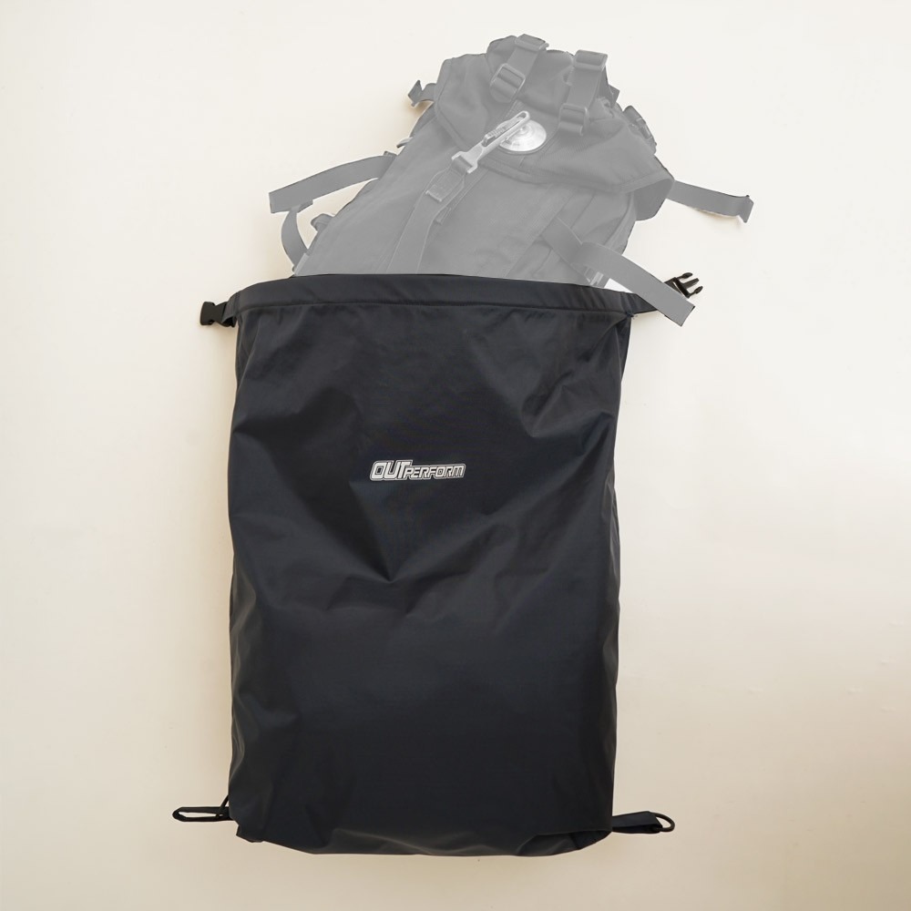 【奧德蒙直營】背包款-去去雨水走長版風雨衣+雨裙-塗鴉迷彩-Outperform-細節圖3