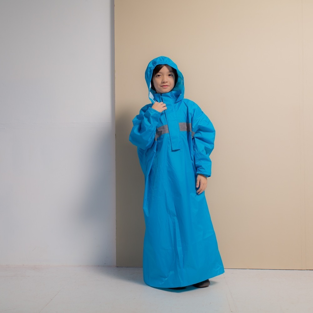 【奧德蒙直營】頂峰兒童背包款半開連身雨衣-Outperform-細節圖2