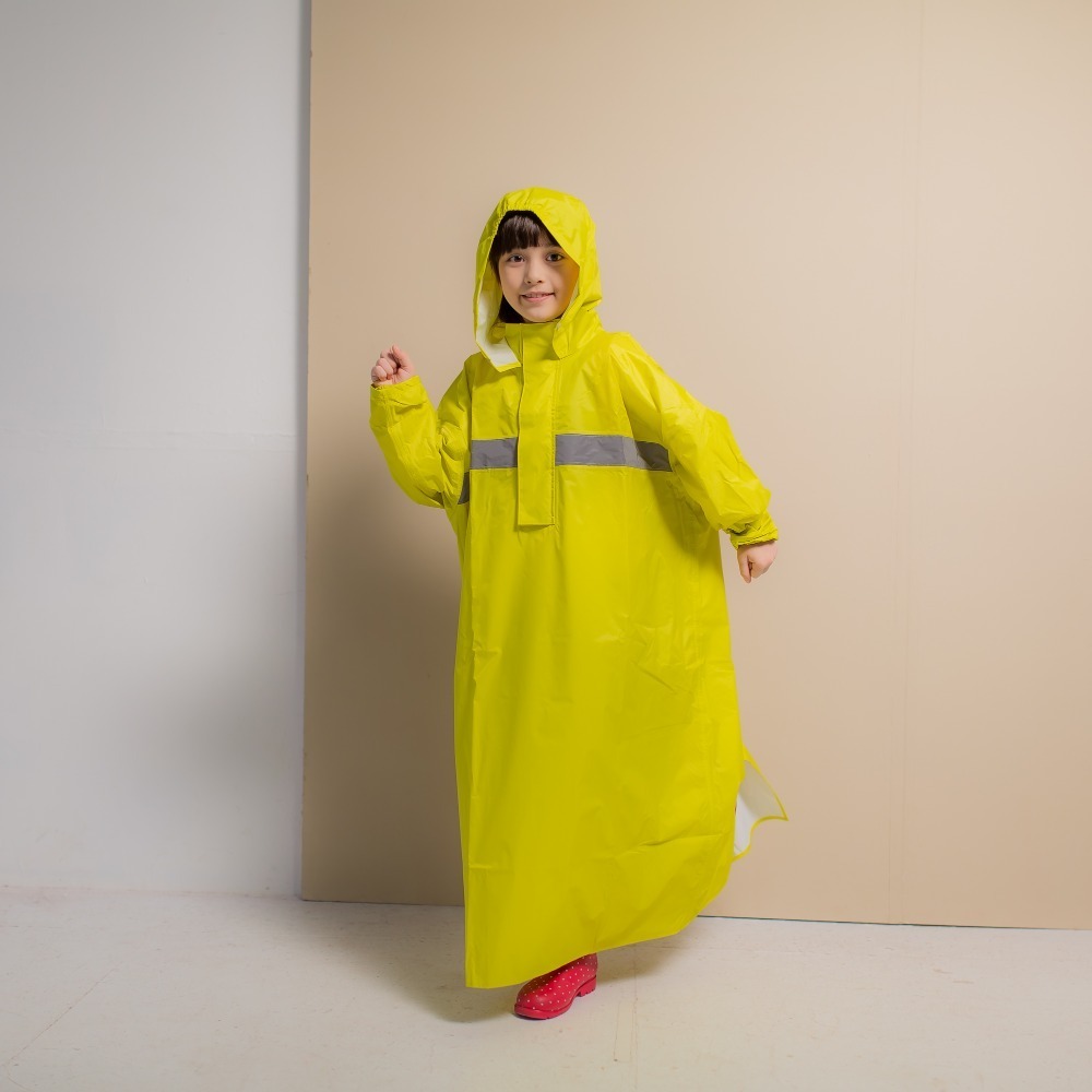 【奧德蒙直營】頂峰兒童背包款半開連身雨衣-Outperform-細節圖3
