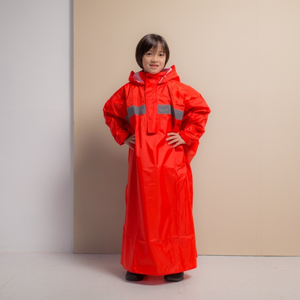 【奧德蒙直營】頂峰兒童背包款半開連身雨衣-Outperform-細節圖4