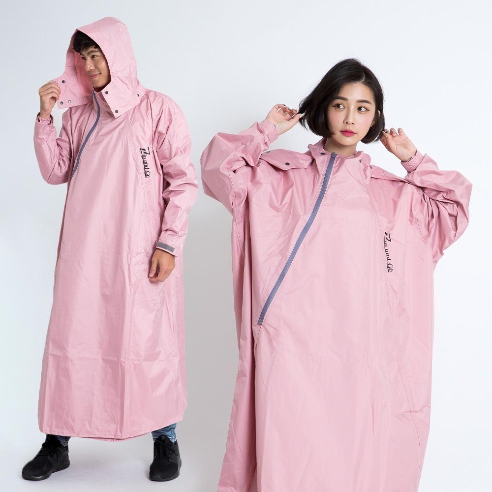 【奧德蒙直營】去去雨水走斜開雙拉鍊專利連身式-outperform-細節圖5