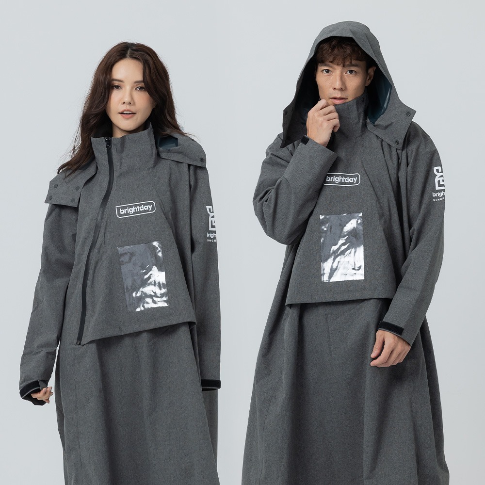 【奧德蒙直營】ACE半斜開雙拉鍊防水透氣連身式雨衣-細節圖4