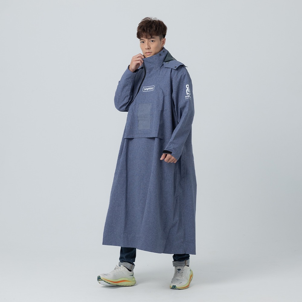 【奧德蒙直營】ACE半斜開雙拉鍊防水透氣連身式雨衣-細節圖6