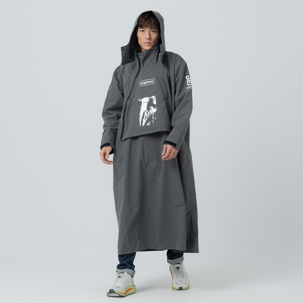 【奧德蒙直營】ACE半斜開雙拉鍊防水透氣連身式雨衣-細節圖8