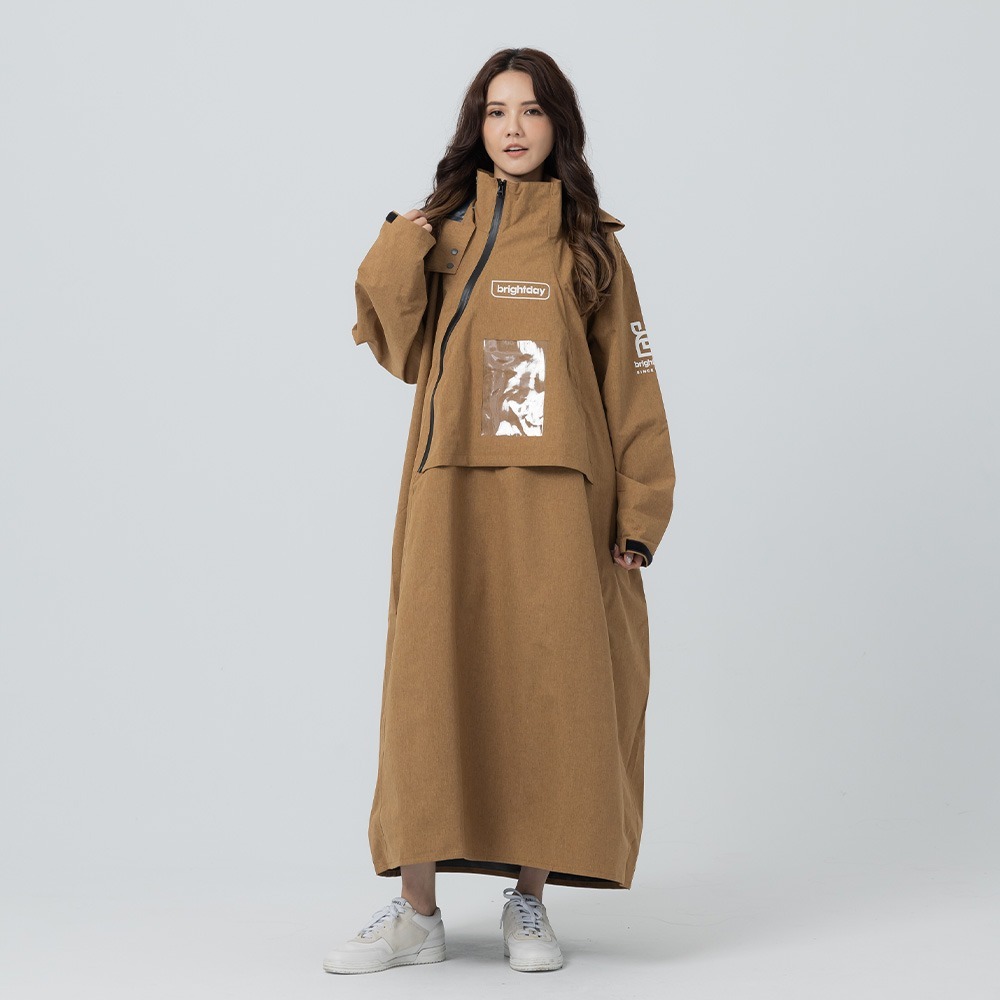 【奧德蒙直營】ACE半斜開雙拉鍊防水透氣連身式雨衣-細節圖9