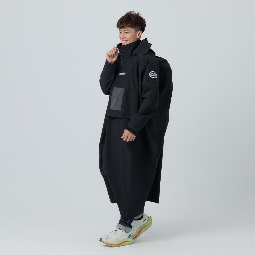 【奧德蒙直營】背包款-ACE半斜開雙拉鍊防水透氣連身式雨衣-Outperform-規格圖8