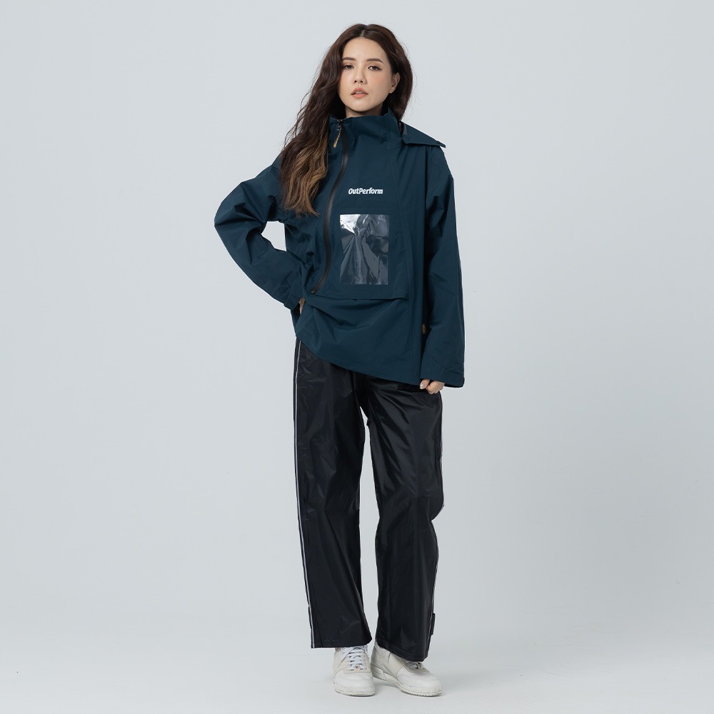 【奧德蒙直營】ACE半斜開雙拉練防水透氣兩件式雨衣-Outperform-細節圖4