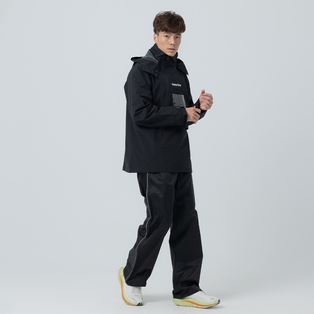 【奧德蒙直營】ACE半斜開雙拉練防水透氣兩件式雨衣-Outperform-細節圖6